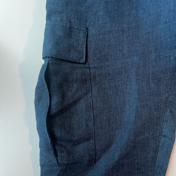 Banana, Republic indigo heritage expedition linen pants, size 12 - Picture 5 of 8